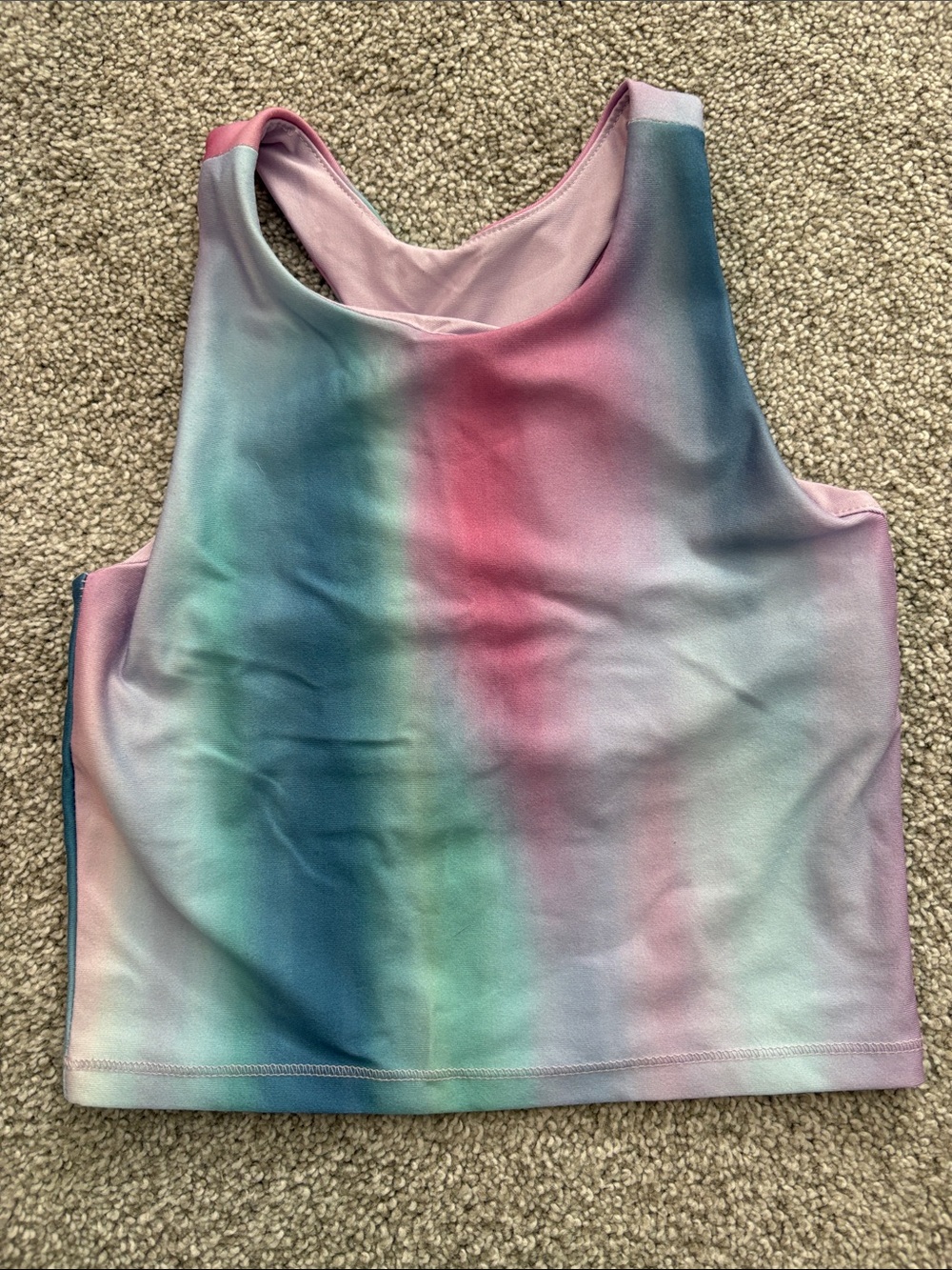 DSG Tie-Dye Pastel Cropped Tank Top